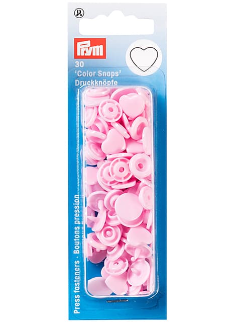 Кнопки "Color Snaps" сердце розовые