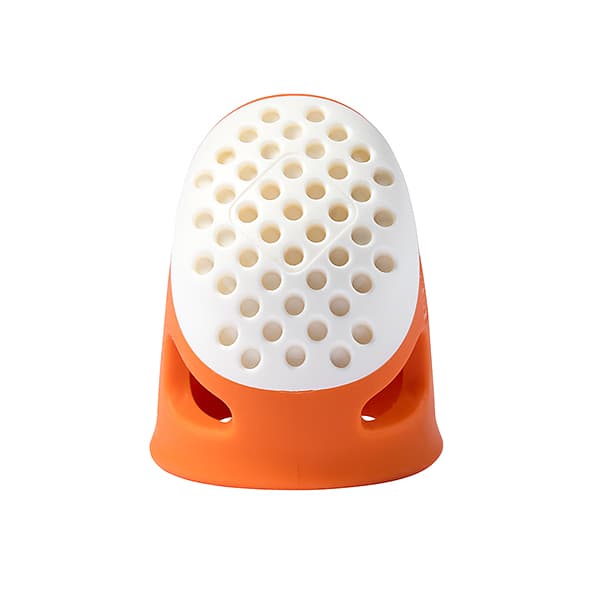 Напёрсток эргономичный мягкий без упаковки (размер S) оранжевый