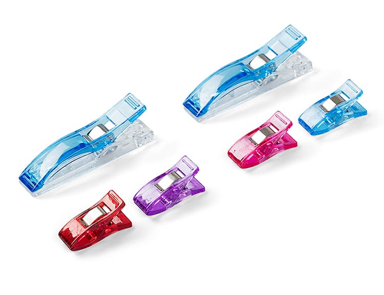 Прищепки малые и большие Prym Love для работы с тканями, 2,6 и 5,5 см, 15 шт - №1