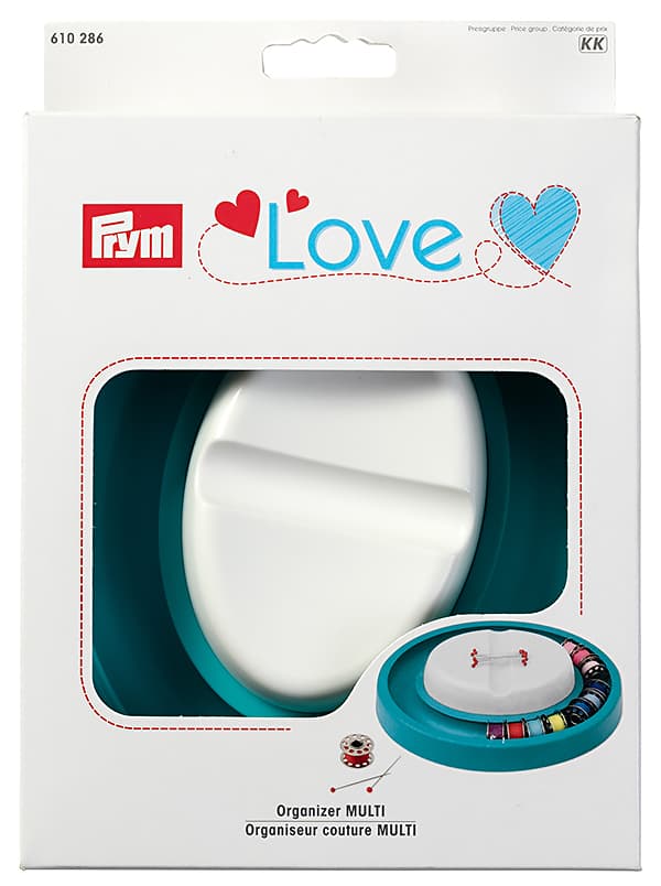 Игольница-органайзер с держателем шпулек Prym Love с отделением для булавок