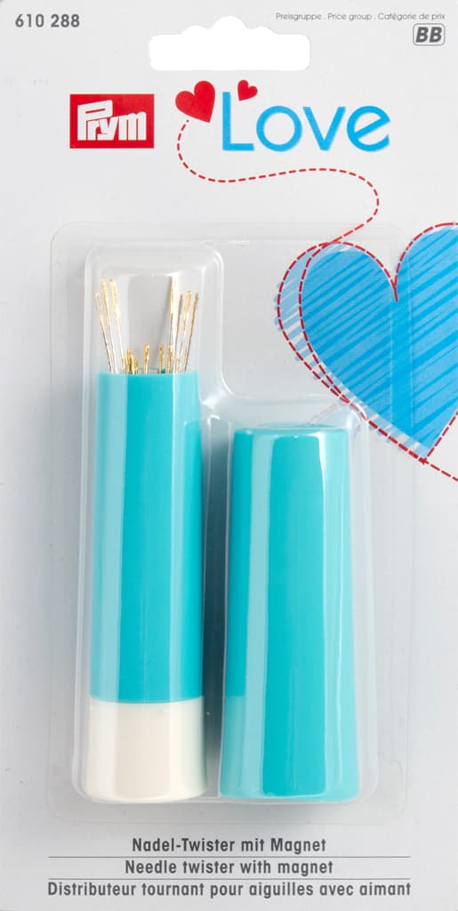 Вращающаяся игольница-тубус Prym Love с набором игл