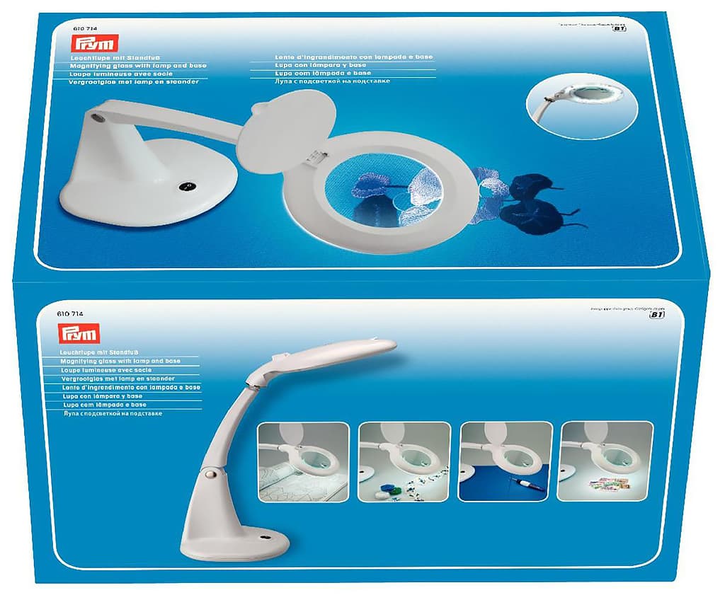 Лупа с подсветкой на подставке