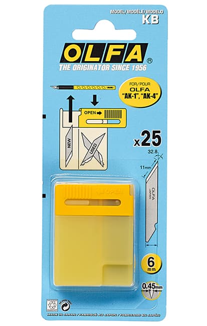 Сменные лезвия для макетного ножа Prym 611395 25шт