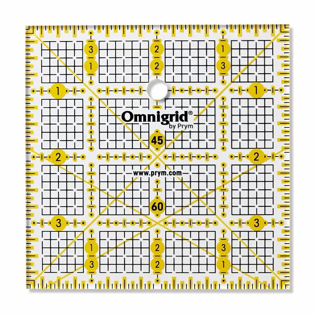 Линейка для пэчворка, квадрат 4х4 дюйма