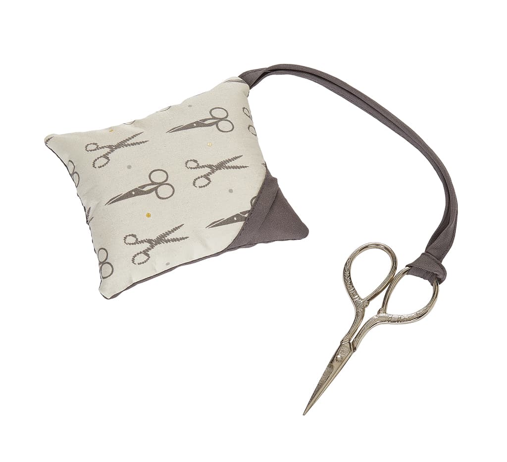 Игольница с ножницами, орнамент ножницы в стиле ретро