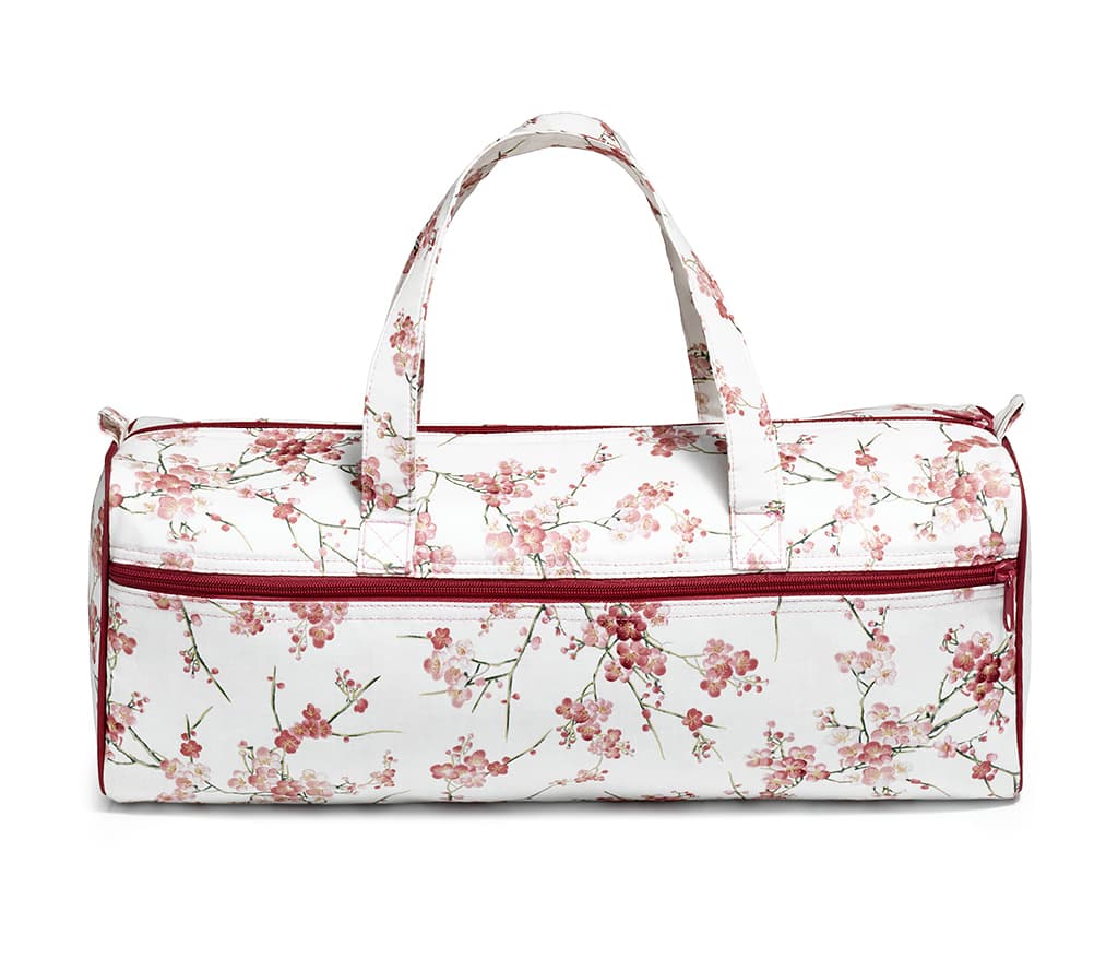 Сумка для рукоделия (44х14х17), веточки сакуры на светлом фоне