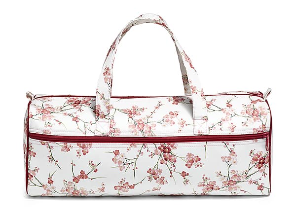 Сумка для рукоделия (44х14х17), веточки сакуры на светлом фоне