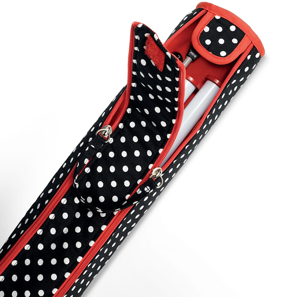 Футляр для спиц (51,5х9,5), черный в белый горох - №2