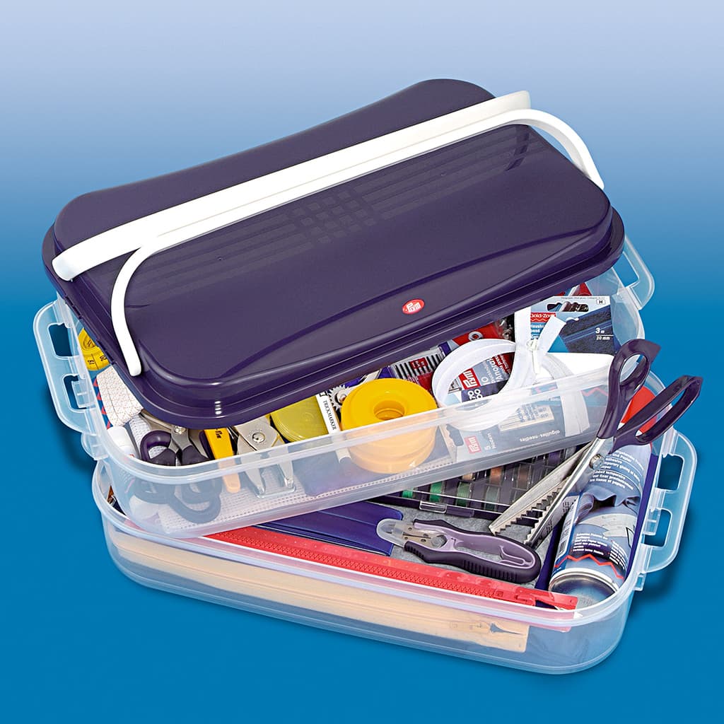 Пластиковая коробка "Jumbo" для швейных принадлежностей - №1