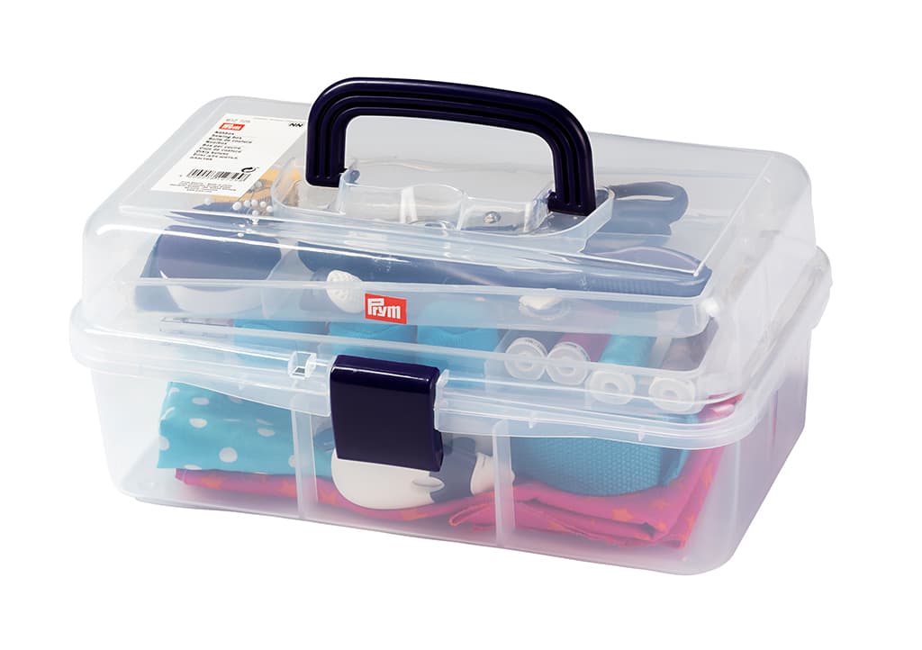 Коробка для аксессуаров прозрачная, с выдвижными ярусами