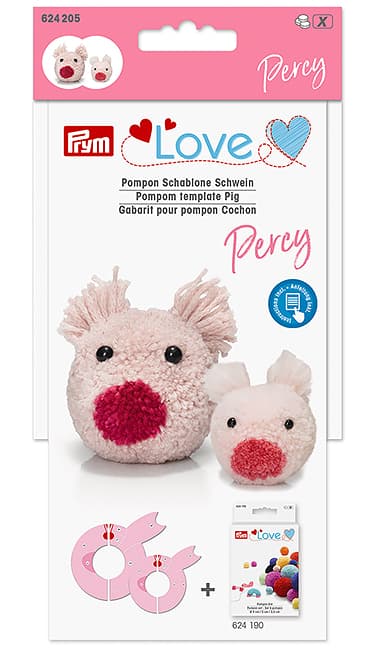 Шаблон для помпона Prym Love, Поросенок Перси