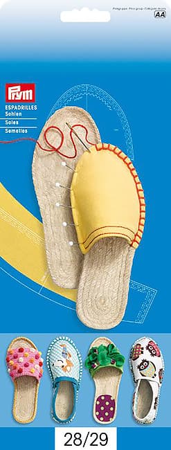 Подошвы коричневые для Эспадрильи. Размер 28/29