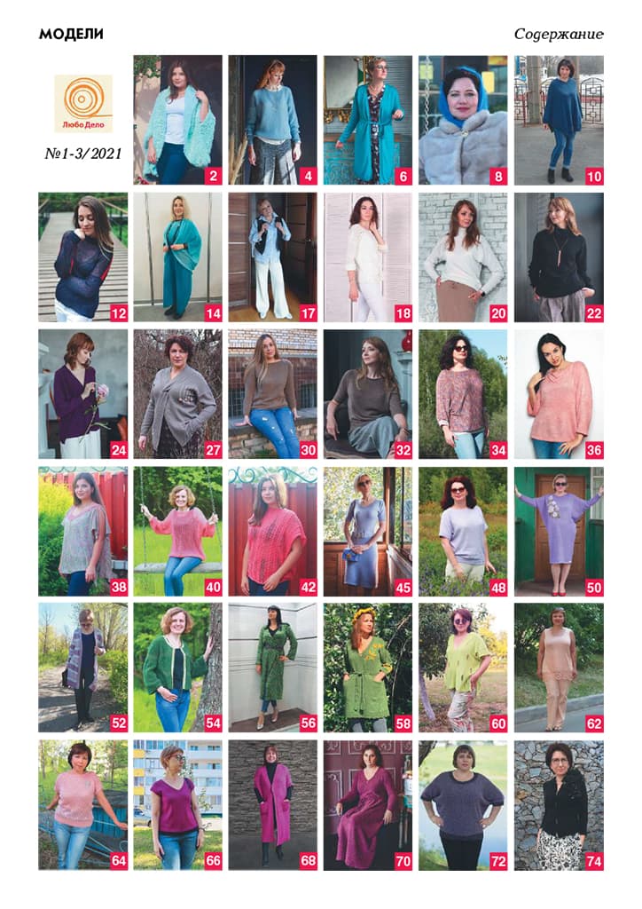 Журнал Вязание на машине "Любо Дело" №1-2-3/2021 - №1
