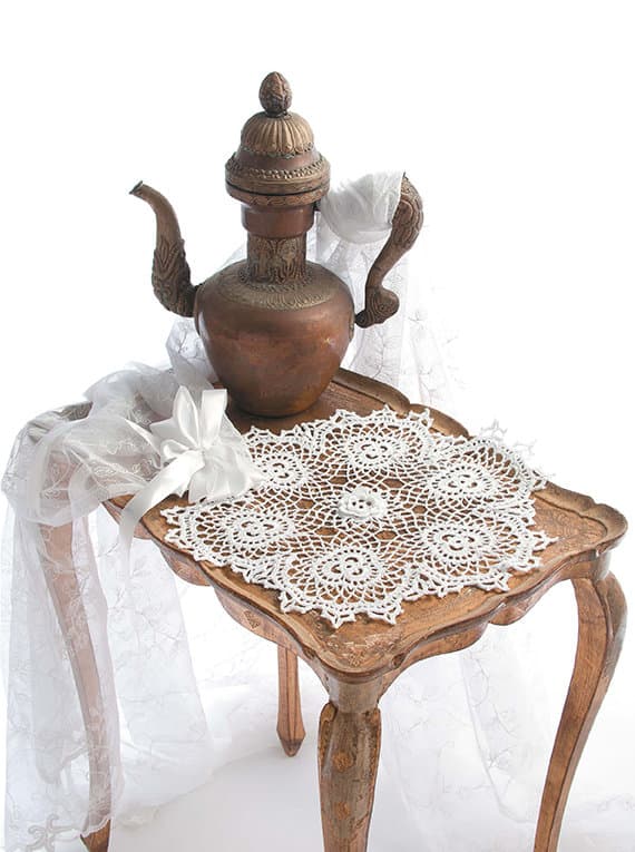 Ирландское кружево. Ажурные салфетки. Вяжем крючком - №3