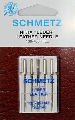 Иглы для кожи №90 Schmetz 130/705H-LL 5 шт