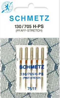 Иглы для эластичных материалов №75 Schmetz 130/705H-PS 5 шт