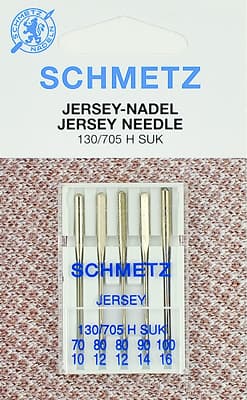 Иглы для джерси №70-100 Schmetz 130/705H-SUK 5 шт