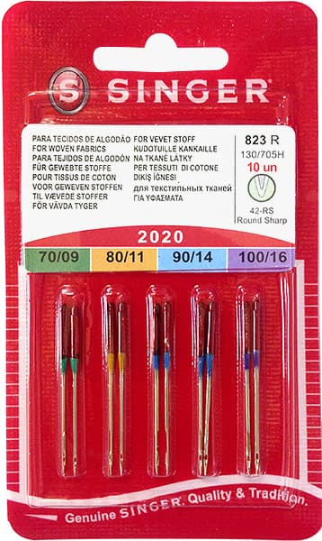 Иглы универсальные №70-100 Singer 2020 823R 130/705H 10шт