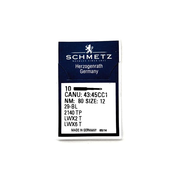 Иглы Schmetz LWx6 T 80/12 для промышленных машин