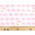 Ткань Gütermann Circus (розовые слоны на белом) 
