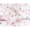 Ткань Gütermann Little Friends (розовые шарики на белом) - Фото №1
