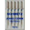 Иглы для джинсы №70 Schmetz 130/705H-J 5 шт 