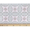 Ткань Gütermann Light Breeze (бледный розово-бирюзовый калейдоскоп) 