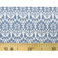 Ткань Gütermann Fenton House (голубой в белый ажурный рисунок) 