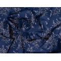Ткань Gütermann Good Vibes (веточки с цветами на темно-синем) - Фото №1