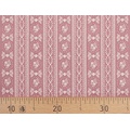 Ткань Gütermann Pemberley (темно-розовый/полоски с цветочным орнаментом) 