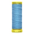 Gütermann Elastic 10м цвет 6037, голубой 