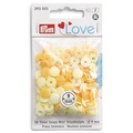 Кнопки Prym Love  "Color Snaps Mini" 9мм, круглые, желтые оттенки 