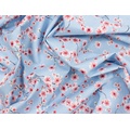 Ткань Gütermann Blooms (мелкие розовые цветочки на голубом) - Фото №1