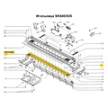 Пластина с отбойными зубьями в сборе SK280/840 - Фото №1