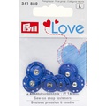 Пришивные кнопки Prym Love синие 16мм (4 шт) 