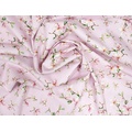 Ткань Gütermann Cosy Mood (веточки с цветами на розовом) - Фото №1