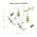 Ограничительное колесо внешнего барабана SK155/280/LC2, 1шт - Фото №1