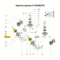 Ограничительное колесо внутреннего барабана SK155/280/LC2, 1шт - Фото №1