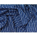 Ткань Gütermann Blooms (синий в белый горошек) - Фото №1