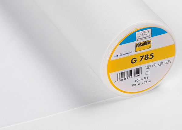 Vlieseline G785 Флизелин легкий эластичный, белый Очень тонкая, лёгкая и эластичная тканая прокладка