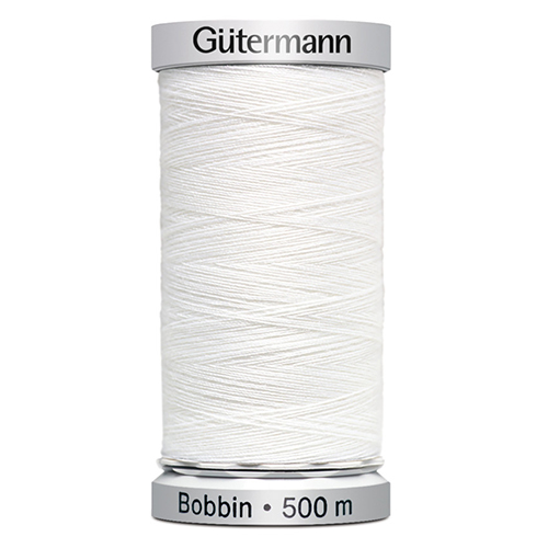 Нитки шпульные Gütermann Bobbin №150 500м Цвет 1001 белые 