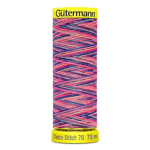 Нитки Gütermann Deco Stitch Multicolour №70 70м Цвет 9819 