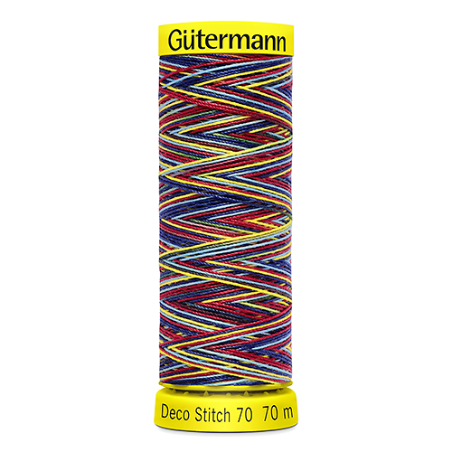 Нитки Gütermann Deco Stitch Multicolour №70 70м Цвет 9831 
