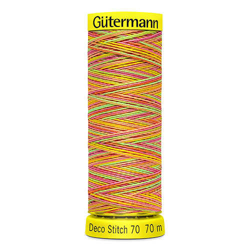 Нитки Gütermann Deco Stitch Multicolour №70 70м Цвет 9873 