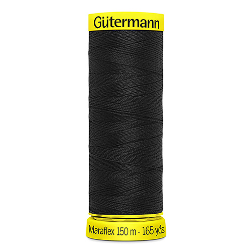 Нитки Gütermann Maraflex №120 150м Цвет 000 (черные) 