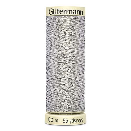 Gütermann Metallic Effect №90 50м цвет 41, серебристый 