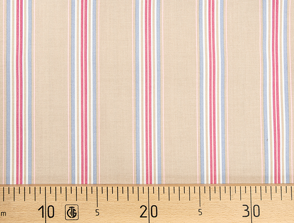 Ткань Gütermann Portofino (бежевый в разноцветные полоски) 