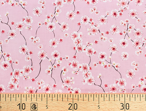 Ткань Gütermann Blooms (мелкие розовые цветочки на розовом) 