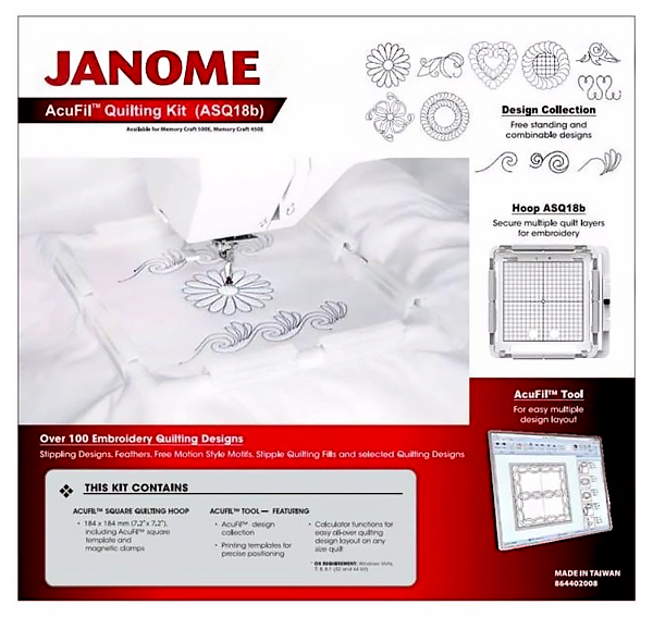 Набор для квилтинга для Janome 550E, 500E, 450E, 400E 