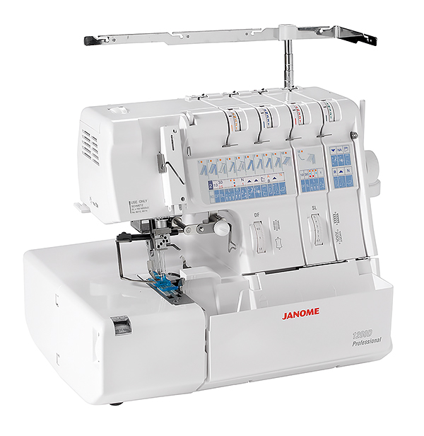 Janome 1200D Professional 5-ти (4, 3, 2-x) - ниточный оверлок + 3-х игольная 5-ти ниточная плоскошовная машина (коверлок)